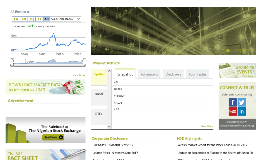 Stock exchange website ranked best in Africa by Pulse News Agency · Dec 7, 2017